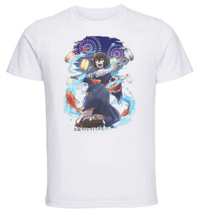 T-Shirt Unisex - White - Anime - Bungo Stray Dogs - DAZAI OSAMU Summer Festival T-Shirt Unisex - White - Anime - Bungo Stray Dogs - DAZAI OSAMU Summer Festival