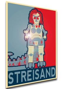 Poster - Propaganda - South Park - Mecha Barbra Streisand Poster - Propaganda - South Park - Mecha Barbra Streisand