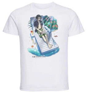 T-Shirt Unisex - White - Anime - Bungo Stray Dogs SAKAGUCHI ANGO Summer Vacation T-Shirt Unisex - White - Anime - Bungo Stray Dogs SAKAGUCHI ANGO Summer Vacation