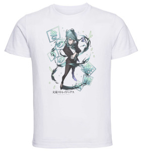 T-Shirt Unisex - White - Anime - Bungo Stray Dogs TSUJIMURA MIZUKI Strait is the Gate T-Shirt Unisex - White - Anime - Bungo Stray Dogs TSUJIMURA MIZUKI Strait is the Gate