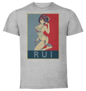 T-Shirt Unisex - Grey - Propaganda - Domestic Girlfriend - Rui Tachibana variant T-Shirt Unisex - Grey - Propaganda - Domestic Girlfriend - Rui Tachibana variant