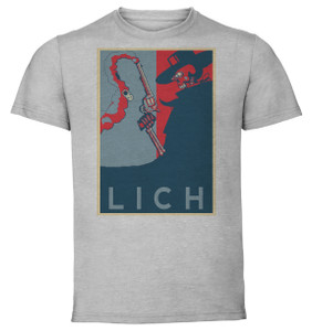 T-Shirt Unisex - Grey - Propaganda - Enter The Gungeon Lich