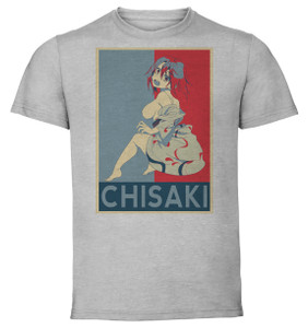 T-Shirt Unisex - Grey - Propaganda - Ghost Inn - Chisaki Miyazaki T-Shirt Unisex - Grey - Propaganda - Ghost Inn - Chisaki Miyazaki