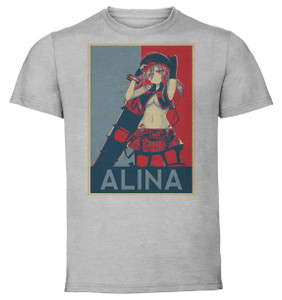 T-Shirt Unisex - Grey - Propaganda - God Eater - Alisa Ilinichina Amiella variant 2 T-Shirt Unisex - Grey - Propaganda - God Eater - Alisa Ilinichina Amiella variant 2