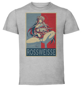 T-Shirt Unisex - Grey - Propaganda - Highschool DxD Rossweisse variant 2