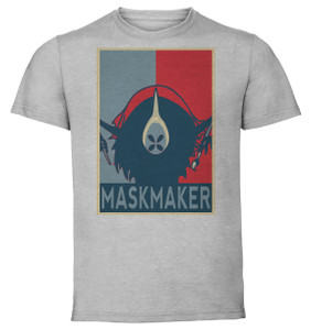 T-Shirt Unisex - Grey - Propaganda - Hollow Knight Maskmaker T-Shirt Unisex - Grey - Propaganda - Hollow Knight Maskmaker