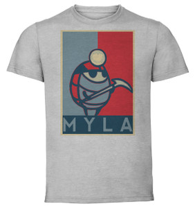 T-Shirt Unisex - Grey - Propaganda - Hollow Knight Myla T-Shirt Unisex - Grey - Propaganda - Hollow Knight Myla