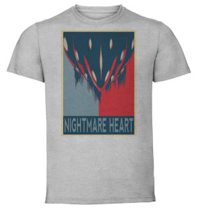 T-Shirt Unisex - Grey - Propaganda - Hollow Knight Nightmare Heart T-Shirt Unisex - Grey - Propaganda - Hollow Knight Nightmare Heart