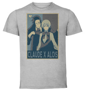 T-Shirt Unisex - Grey - Propaganda - Kuroshitsuji Claude x Alois T-Shirt Unisex - Grey - Propaganda - Kuroshitsuji Claude x Alois