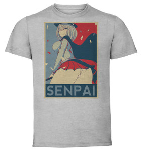 T-Shirt Unisex - Grey - Propaganda - Magical Senpai Tejina Senpai - Senpai variant T-Shirt Unisex - Grey - Propaganda - Magical Senpai Tejina Senpai - Senpai variant