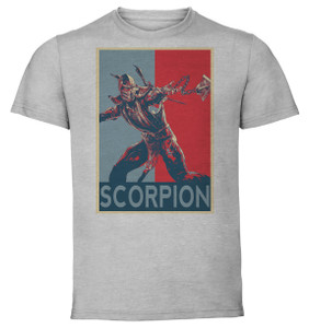 T-Shirt Unisex - Grey - Propaganda - Mortal Kombat Scorpion T-Shirt Unisex - Grey - Propaganda - Mortal Kombat Scorpion