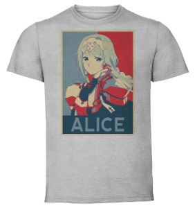 T-Shirt Unisex - Grey - Propaganda - Sword Art Online Alicization - Alice Zuberg T-Shirt Unisex - Grey - Propaganda - Sword Art Online Alicization - Alice Zuberg