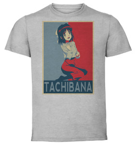 T-Shirt Unisex - Grey - Propaganda - Symphogear Tachibana Hibiki variant T-Shirt Unisex - Grey - Propaganda - Symphogear Tachibana Hibiki variant