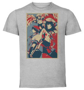 T-Shirt Unisex - Grey - Propaganda Full - Angel Beats Chracters
