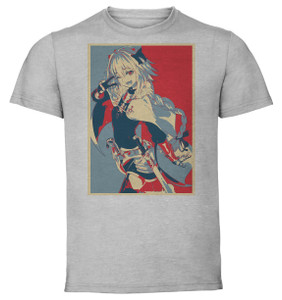T-Shirt Unisex - Grey - Propaganda Full - Fate Apocrypha - Astolfo