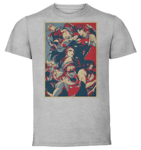T-Shirt Unisex - Grey - Propaganda Full - Jojo's Bizarre Adventures - Battle Tendency T-Shirt Unisex - Grey - Propaganda Full - Jojo's Bizarre Adventures - Battle Tendency