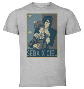 T-Shirt Unisex - Grey - Propaganda Yaoi - Black Butler Sebastian X Ciel