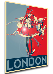 Poster - Propaganda - Azur Lane - London Retrofit