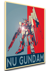 Poster - Propaganda - Gundam Char Counterattack - Nu Gundam