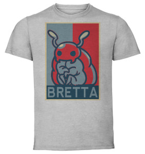 T-Shirt Unisex - Grey - Propaganda - Hollow Knight Bretta T-Shirt Unisex - Grey - Propaganda - Hollow Knight Bretta