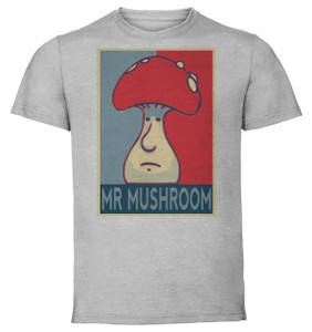 T-Shirt Unisex - Grey - Propaganda - Hollow Knight Mister Mushroom T-Shirt Unisex - Grey - Propaganda - Hollow Knight Mister Mushroom