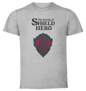 T-Shirt Unisex - Grey - Rising of the Shield Hero - Tate No Yuusha - Fury Shield T-Shirt Unisex - Grey - Rising of the Shield Hero - Tate No Yuusha - Fury Shield