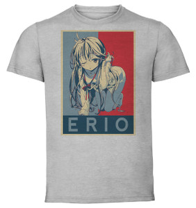 T-Shirt Unisex - Grey - Propaganda - Denpa Onna to Seishun Otoko - Erio Touwa T-Shirt Unisex - Grey - Propaganda - Denpa Onna to Seishun Otoko - Erio Touwa