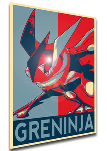 Poster - Propaganda - Smash Bros - Greninja