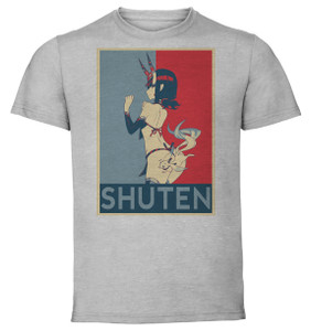 T-Shirt Unisex - Grey - Propaganda - Fate Grand Order Shuten Douji Caster - A T-Shirt Unisex - Grey - Propaganda - Fate Grand Order Shuten Douji Caster - A