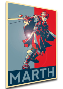 Poster - Propaganda - Smash Bros - Marth Poster - Propaganda - Smash Bros - Marth