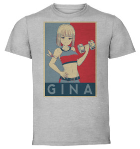 T-Shirt Unisex - Grey - Propaganda - How Heavy are the Dumbbells You Lift - Gina Boyd variant