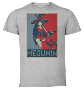 T-Shirt Unisex - Grey - Propaganda - KonoSuba - Megumin variant 2