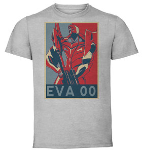 T-Shirt Unisex - Grey - Propaganda - Neon Genesis Evangelion - Eva 00 Variant T-Shirt Unisex - Grey - Propaganda - Neon Genesis Evangelion - Eva 00 Variant