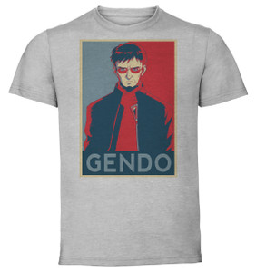 T-Shirt Unisex - Grey - Propaganda - Neon Genesis Evangelion - Gendo Ikari T-Shirt Unisex - Grey - Propaganda - Neon Genesis Evangelion - Gendo Ikari