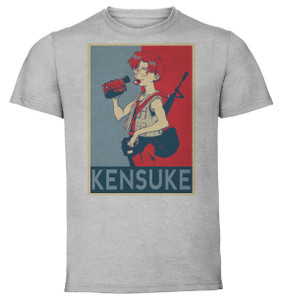 T-Shirt Unisex - Grey - Propaganda - Neon Genesis Evangelion - Kensuke Aida