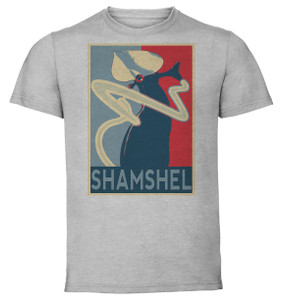 T-Shirt Unisex - Grey - Propaganda - Neon Genesis Evangelion - Shamshel T-Shirt Unisex - Grey - Propaganda - Neon Genesis Evangelion - Shamshel
