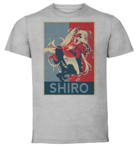 T-Shirt Unisex - Grey - Propaganda - No Game No Life Shiro variant 2