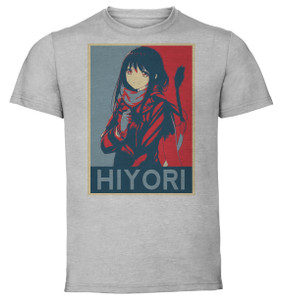 T-Shirt Unisex - Grey - Propaganda - Noragami - Hiyori variant T-Shirt Unisex - Grey - Propaganda - Noragami - Hiyori variant