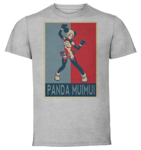 T-Shirt Unisex - Grey - Propaganda - Pixel Art - SNK Heroines - Samurai Jeanne T-Shirt Unisex - Grey - Propaganda - Pixel Art - SNK Heroines - Samurai Jeanne
