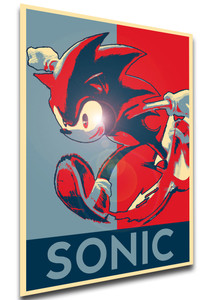 Poster - Propaganda - Smash Bros - Sonic