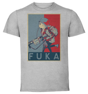 T-Shirt Unisex - Grey - Propaganda - Sword Art Online Gun Gale Online Alternative - Fuka T-Shirt Unisex - Grey - Propaganda - Sword Art Online Gun Gale Online Alternative - Fuka