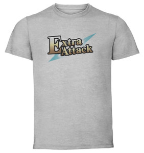 T-Shirt Unisex - Grey - Fate Grand Order - Command Card - Extra Attack T-Shirt Unisex - Grey - Fate Grand Order - Command Card - Extra Attack