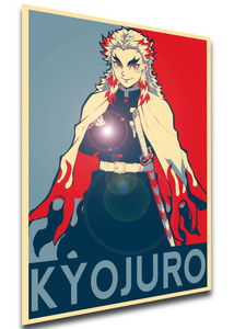 Poster - SA0360 - Propaganda - Demon Slayer - Kyojuro Rengoku Poster - SA0360 - Propaganda - Demon Slayer - Kyojuro Rengoku