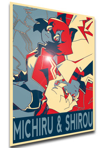 Poster - SA0405 - Propaganda - BNA Brand New Animal - Michiru Kagemori & Shirou Ogami Poster - SA0405 - Propaganda - BNA Brand New Animal - Michiru Kagemori & Shirou Ogami