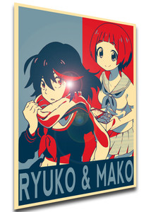Poster - SA0403 - Propaganda - Kill la Kill - Ryuko & Mako