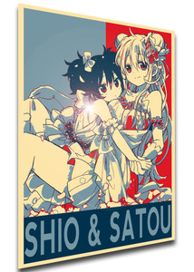 Poster - Propaganda - Happy Sugar Life - Shio Koube & Satou Matsuzaka - SA0513 Poster - Propaganda - Happy Sugar Life - Shio Koube & Satou Matsuzaka - SA0513
