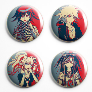 Spille Propaganda - Pins Badges - Danganronpa Various Characters Spille Propaganda - Pins Badges - Danganronpa Various Characters