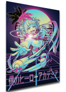 Poster - Vaporwave 80s Style - My Hero Academia - Himiko Toga SA0539 Poster - Vaporwave 80s Style - My Hero Academia - Himiko Toga SA0539