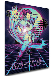 Poster - Vaporwave 80s Style - Hunter x Hunter - Hisoka Morou SA0545