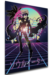 Poster - Vaporwave 80s Style - Soul Eater - Death the Kid SA0551